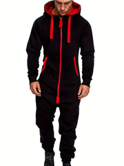 Men's Zipper One Piece Jumpsuit Romper Work Suit