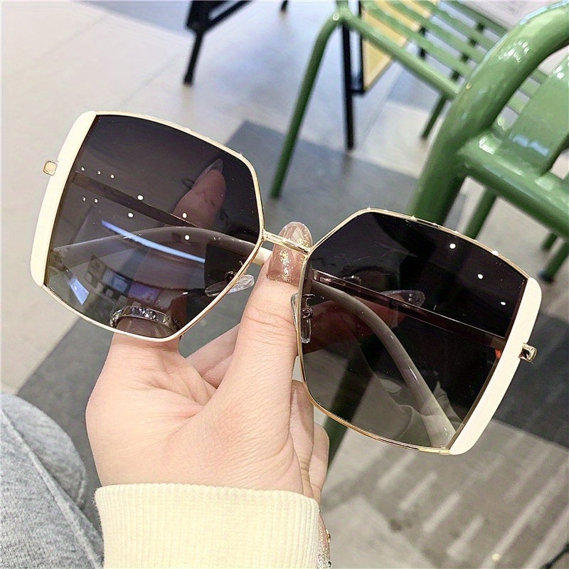 Oversized Square Frame Sunglasses Polarized UV400