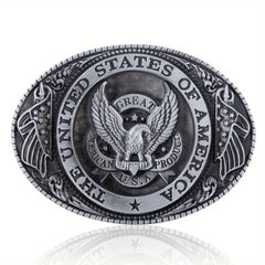 Eagle Flag Belt Buckle Men's Novelty Denim Buckle