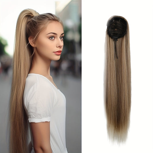 Long Straight Ponytail Extensions Clip In Hair Extensions Natural Look