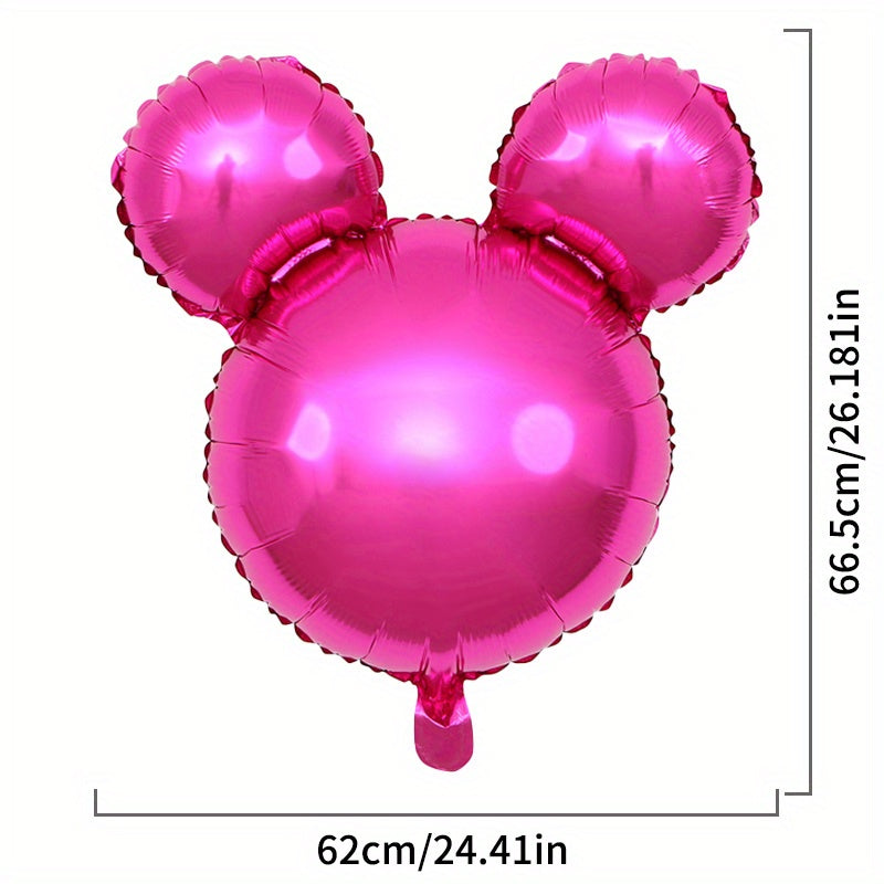 2pcs Bear Head Foil Balloons Party Decoration Children's Birthday