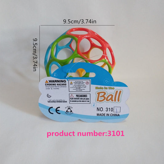 Soft Rubber Ball Toy for 3-12 Months Baby Hands Grasp Training