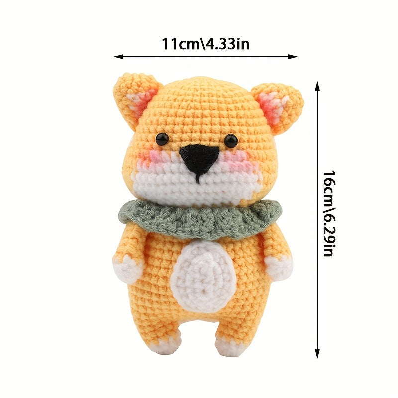 Crochet Kit for Beginners - Learn to Crochet Dog - Step by Step Tutorial