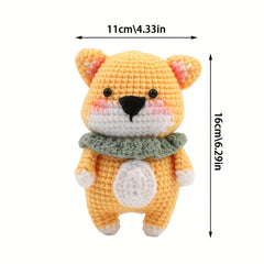 Crochet Kit for Beginners - Learn to Crochet Dog - Step by Step Tutorial