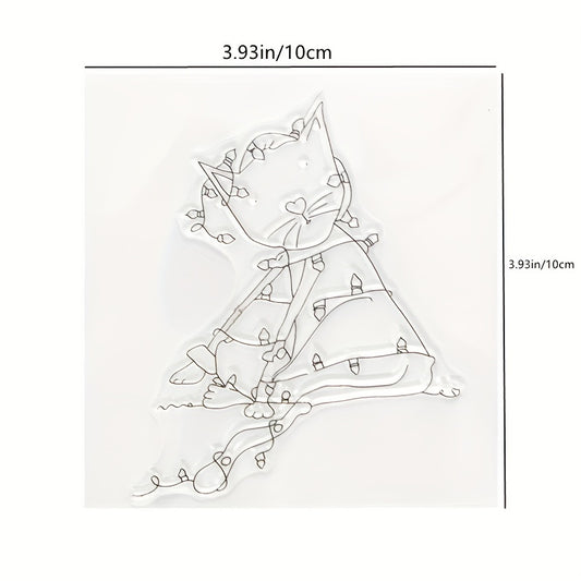 Sitting Love Nose Cat DIY Decoration Cartoon Seal