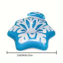 Winter PVC Inflatable Skiing Ring Outdoor Snow Skiing Tube