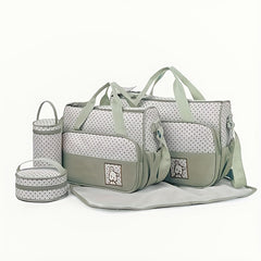 Stylish Waterproof Mommy Bag 5-Piece Set