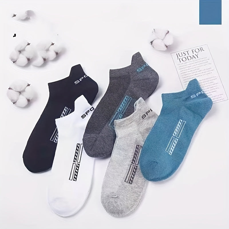 5 Pairs Quick Drying Ankle Socks For Men/Women