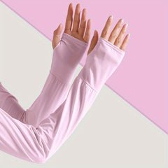 1pair Ice Sleeves UV Protection Gloves For Women Men Outdoor