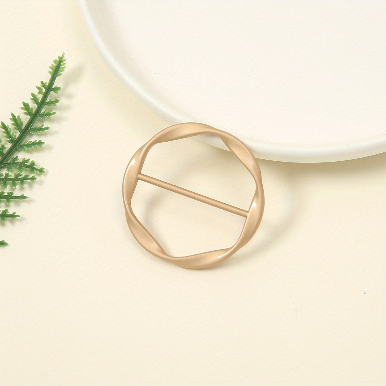 Metal Ring Scarf Buckle for Women Scarf Shawl