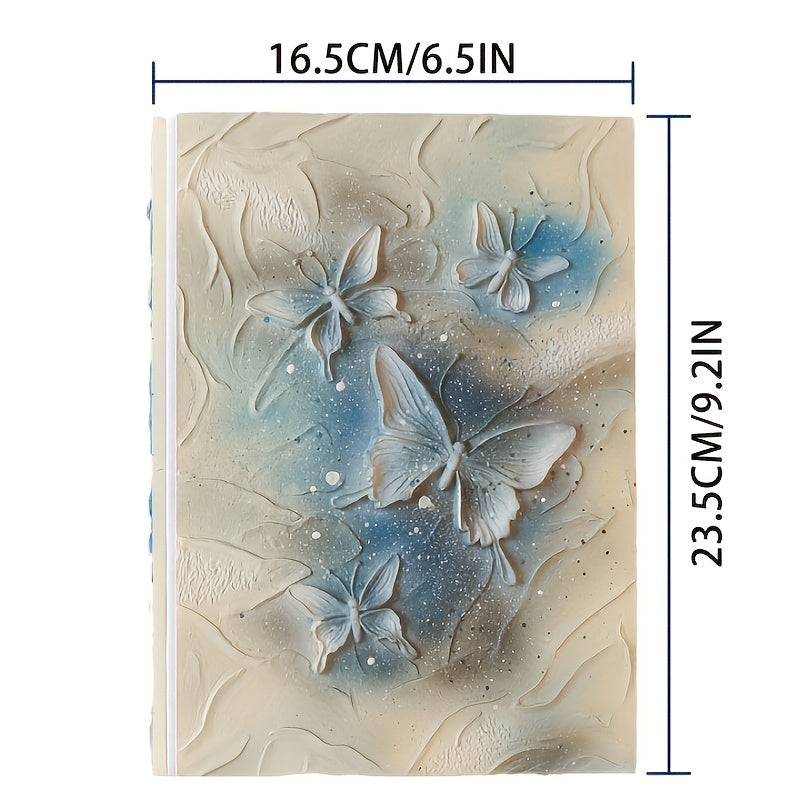 Resin Butterfly Diary A5 Relief Loose leaf Handbook