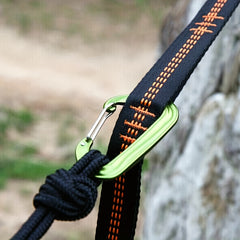 2Pcs Hammock Straps With 5 Ring High Load Bearing Barbed