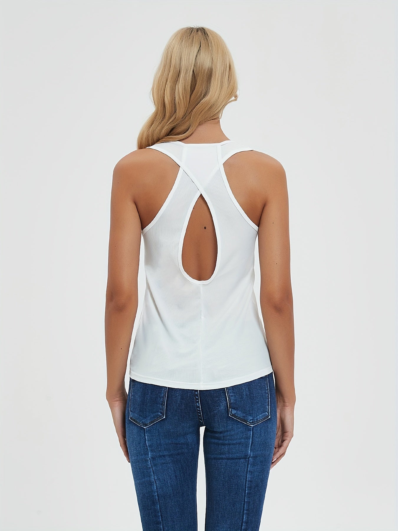 Hollow Back Sports Tank Top for Women