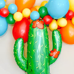 Aluminum Film Cactus Balloons for Holiday Decor
