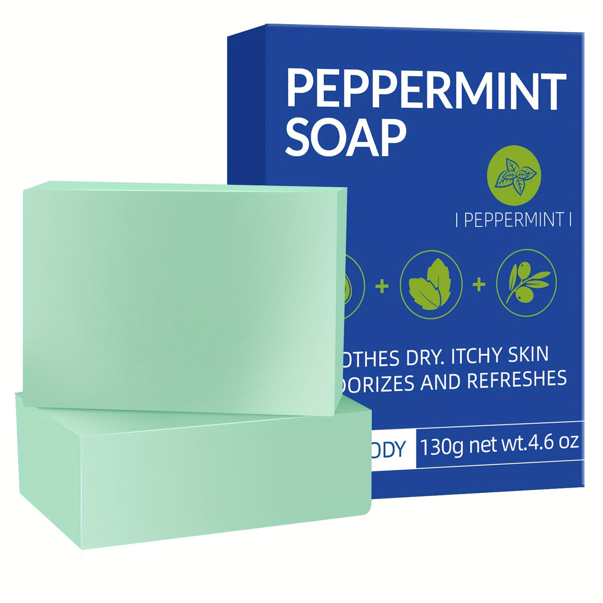 Peppermint Pampering Body Soap Deodorant 130g
