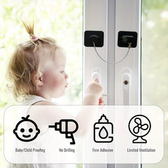 Child Safety Locks 2 Pack Multifunctional Window Drawer Refrigerator Lock