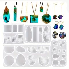 Island Resin Pendant Silicone Molds for DIY Craft Making
