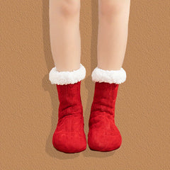 Plush Lined Warm Home Floor Socks Women's Stockings