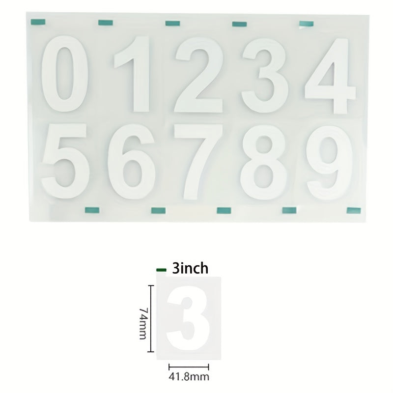 Classic Style Vinyl Mailbox Numbers Sticker Decal - Waterproof Self Adhesive