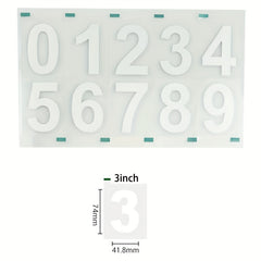 Classic Style Vinyl Mailbox Numbers Sticker Decal - Waterproof Self Adhesive
