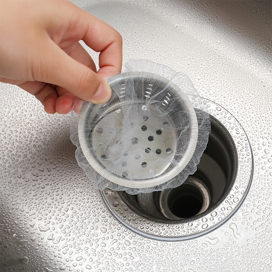 200 Disposable Sink Strainer Bags for Food Waste Collection