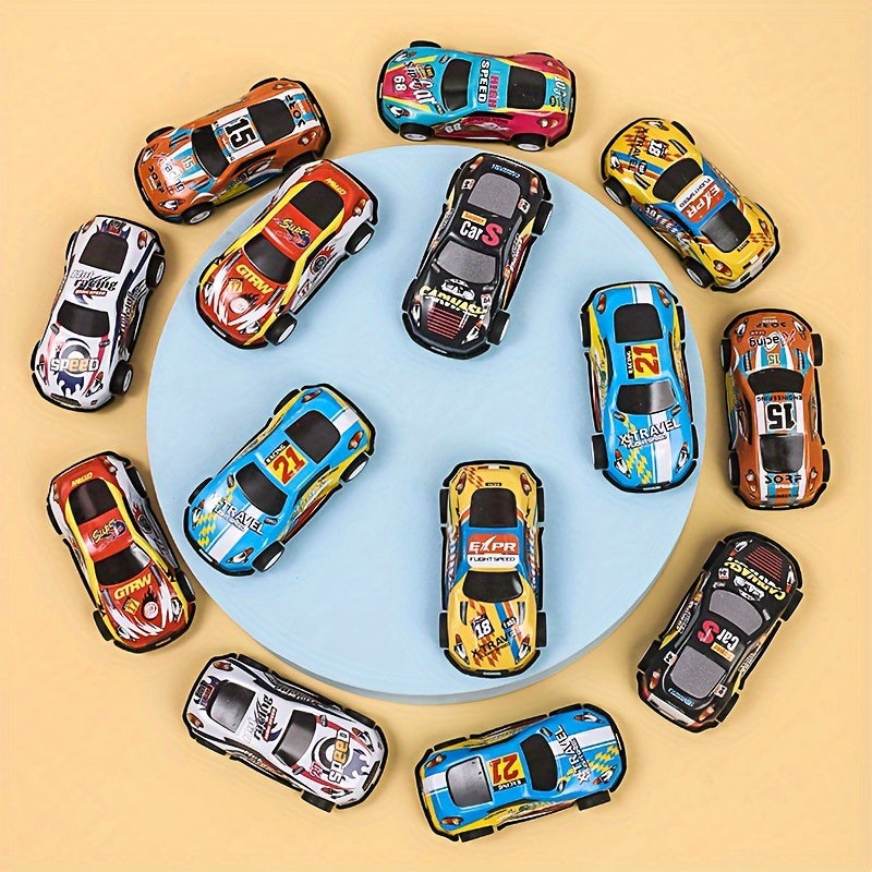 Alloy Small Car Inertia Pull Back Toy Set