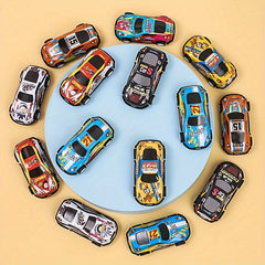 Alloy Small Car Inertia Pull Back Toy Set