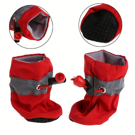 Waterproof Pet Dog Rainshoes for Small Dogs Soft Sole Feet Covers