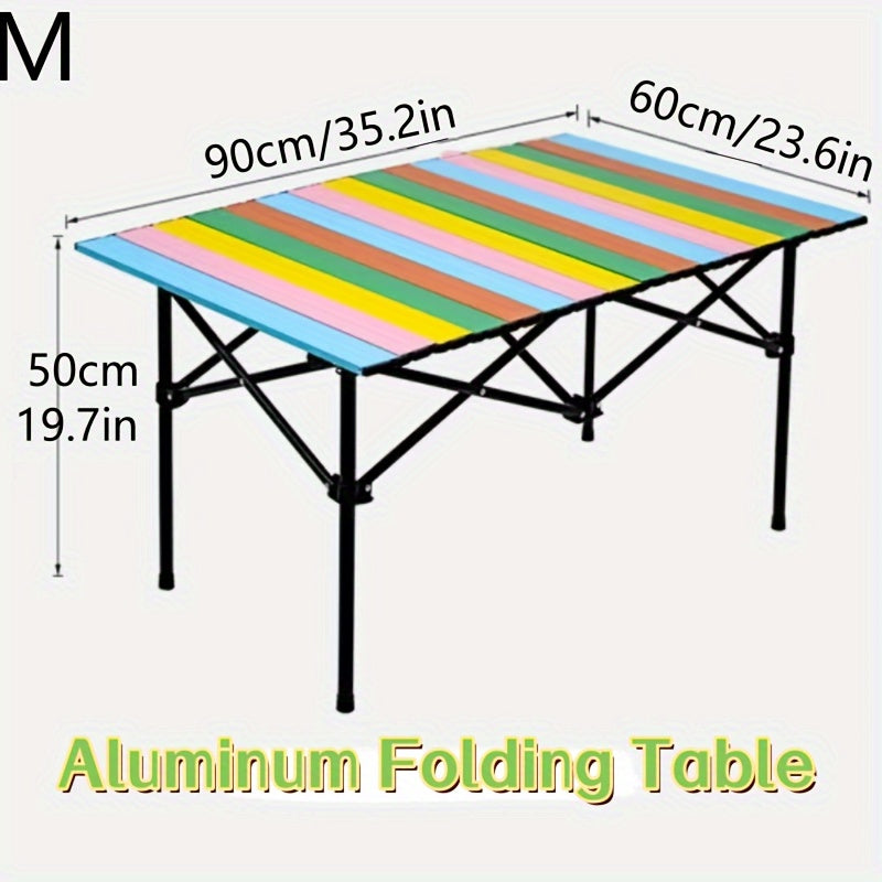 Portable Aluminum Folding Table For Outdoor Picnic