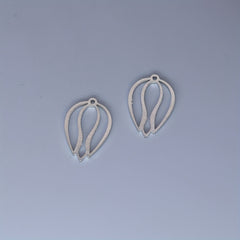 5pcs Bohemia Tulip Flower Charm Pendant For Jewelry Making