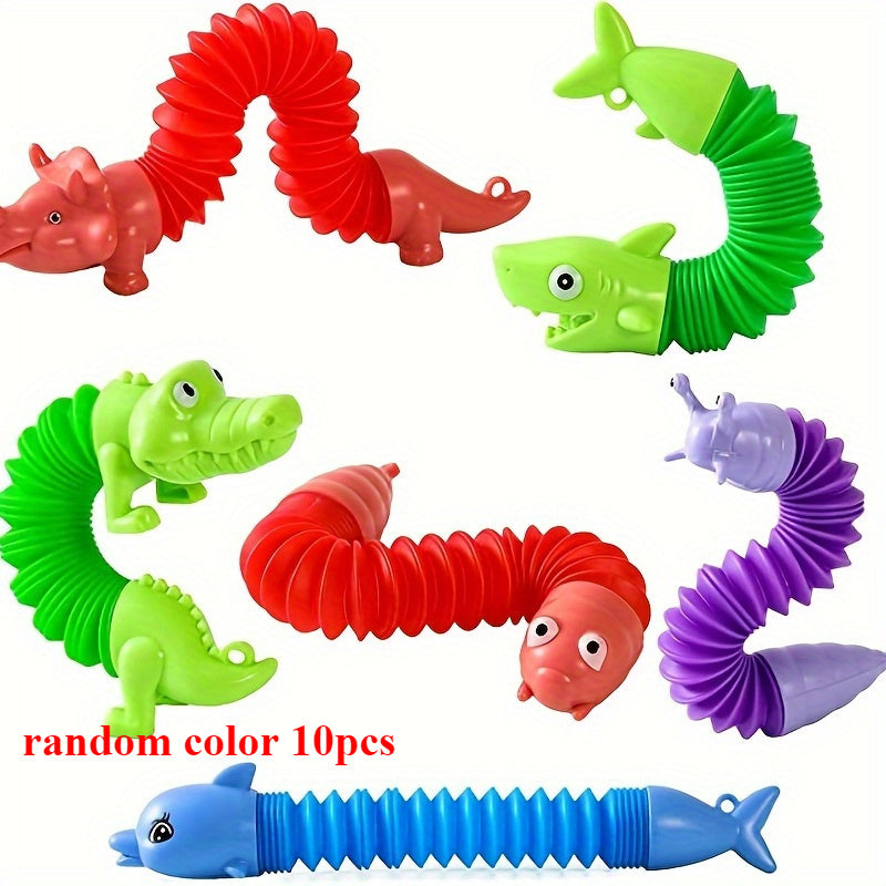 Mini Pop Tubes Sensory Toys Keychain - Animal Design