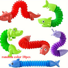Mini Pop Tubes Sensory Toys Keychain - Animal Design