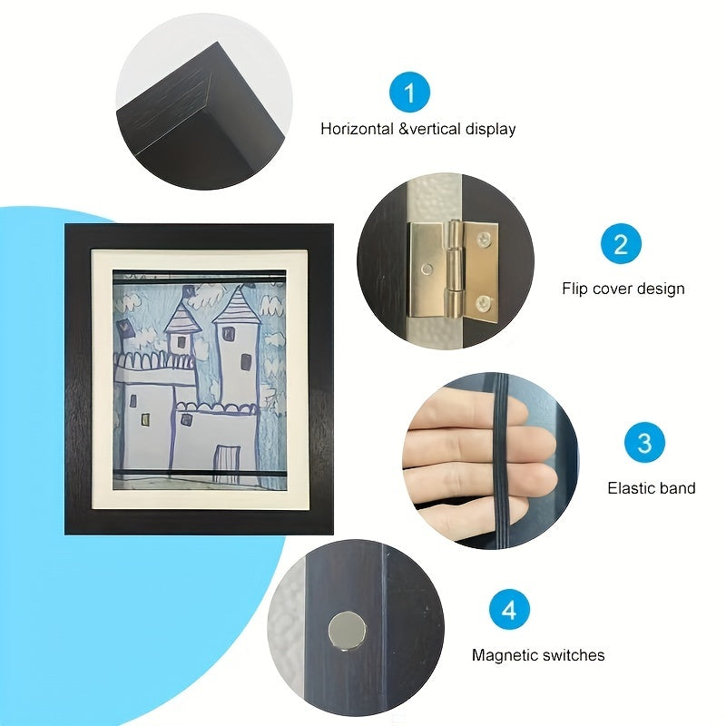 Children's Art Picture Storage Frame A4 Wooden Photo Frame