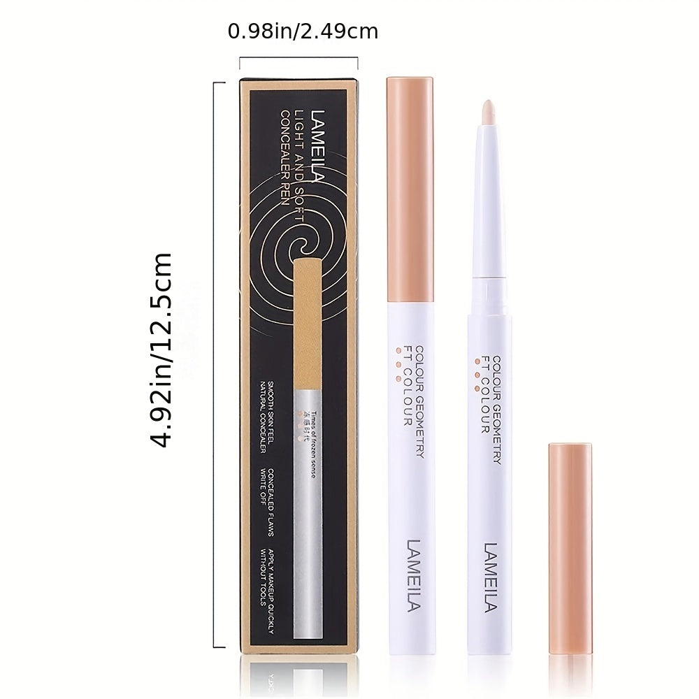 Full Coverage Waterproof Concealer Pen for Dark Circles Spots Scars Tattoos