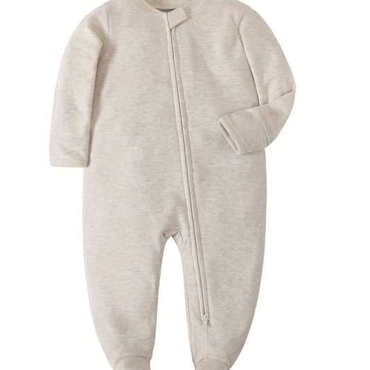 Cozy Unisex Newborn Infant Footed Pajamas with Mittens Cotton Onesies