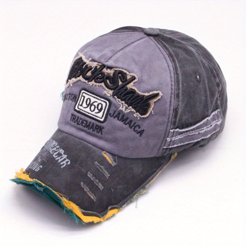 RockShank Alphabets Washed Baseball Cap