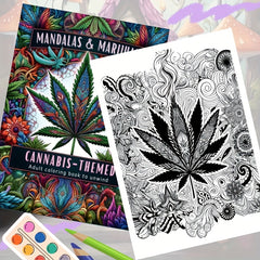 Adult Coloring Book Floral Patterns Single Sided Pages