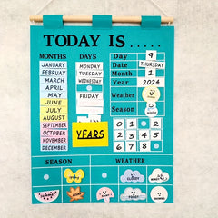 Weather & Season Calendar Puzzle Board
