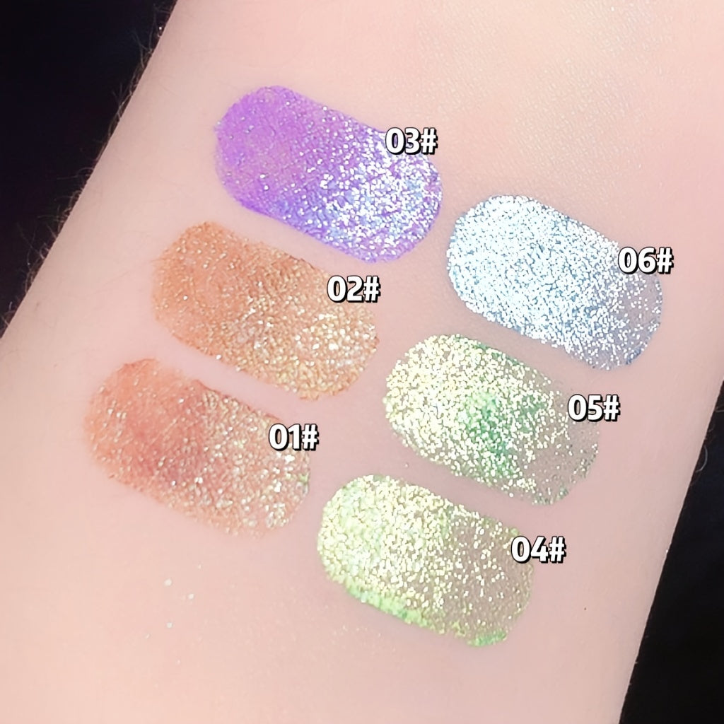 Shimmer Eyeliner Gel Pen Waterproof Smudge Proof 6 Colors