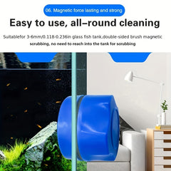 Aquarium Glass Cleaner Magnetic Brush Mini Scraper