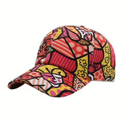 Graffiti Print Baseball Cap Cotton Shade Hat Men Women Adjustable Letter Hat