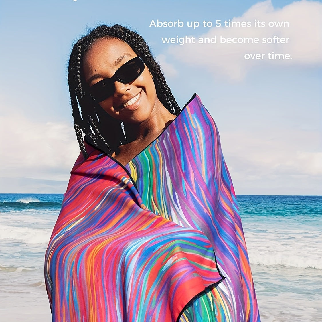 Microfiber Large Beach Towel Lightweight Absorbent Bath Towel