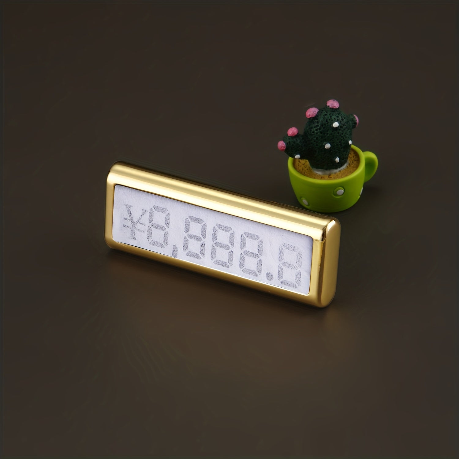 Metal Base Jewelry Number Cube Tags Pop Pricing Sign Display Stand