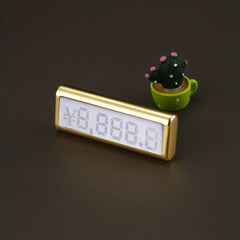 Metal Base Jewelry Number Cube Tags Pop Pricing Sign Display Stand