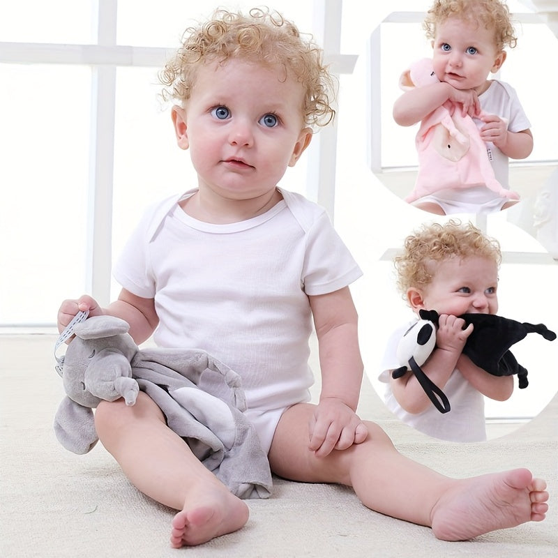 Infant Soothing Plush Toys Dolls Multifunctional Soothing Towels Baby Bib