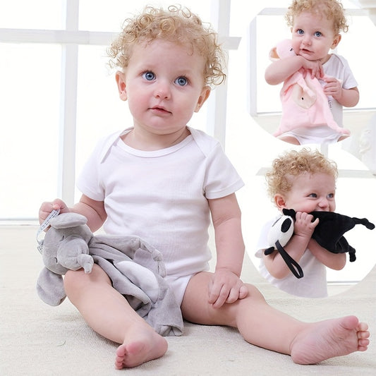 Infant Soothing Plush Toys Dolls Multifunctional Soothing Towels Baby Bib