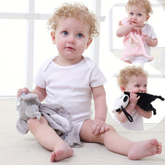 Infant Soothing Plush Toys Dolls Multifunctional Soothing Towels Baby Bib