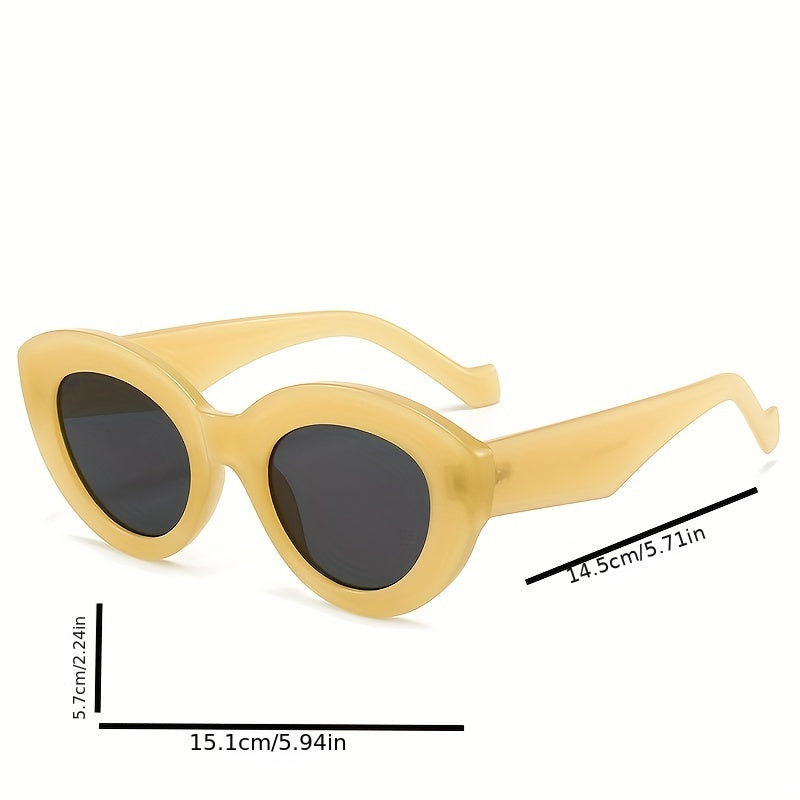 Cat Eye Sunglasses Vintage Wrap Around Glasses Outdoor Eyewear