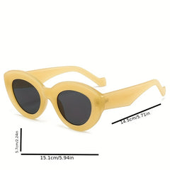 Cat Eye Sunglasses Vintage Wrap Around Glasses Outdoor Eyewear