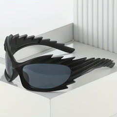 Y2K Wrap Around Sunglasses UV400 Cyberpunk Outdoor Glasses